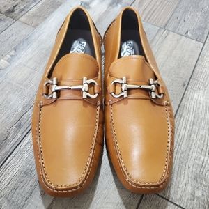 Salvatore Ferragamo Parisi horse bit driver loafer